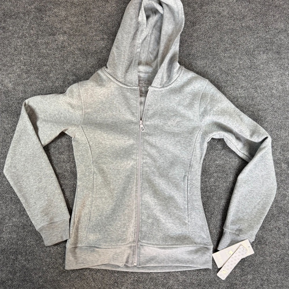 Beverly Hills Polo Club Women's Black Zip Hoodie Jacket Size S NWT $72